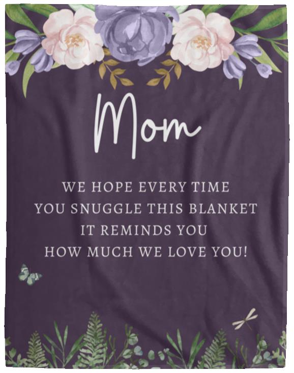 MOM FLOWER BLANKET | MOTHER'S DAY GIFT