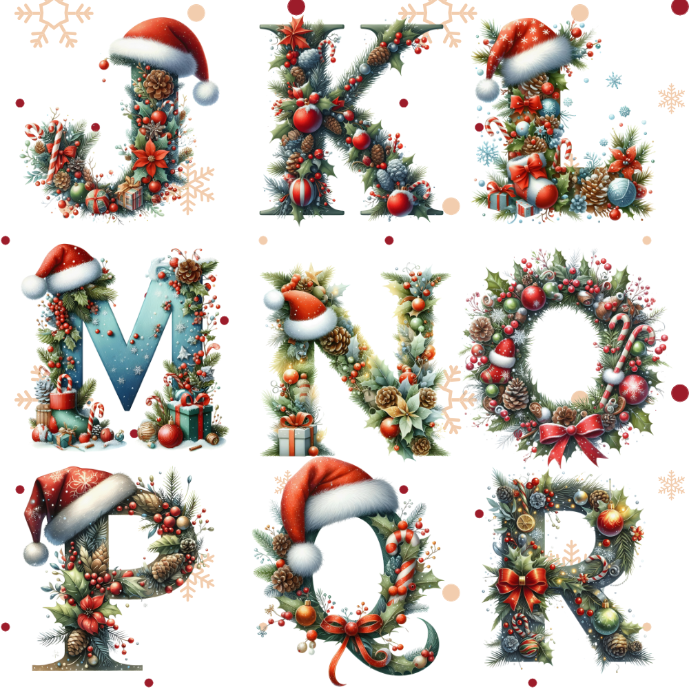 Personalized Letter Ornament: 2025 Christmas Family Keepsake