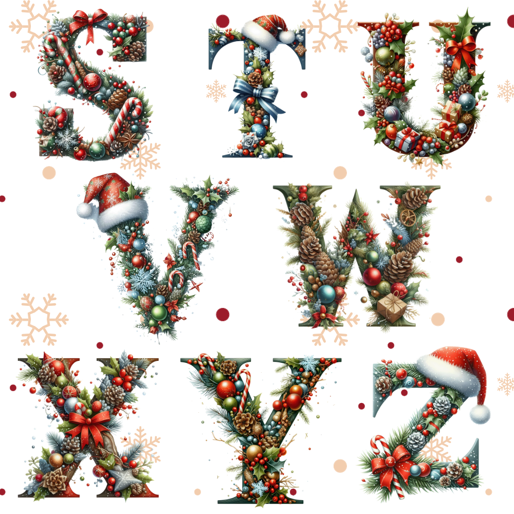 Personalized Letter Ornament: 2025 Christmas Family Keepsake