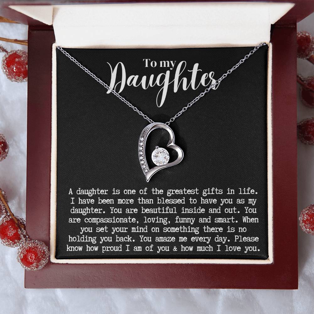 Daughter | Forever Love Necklace b/w