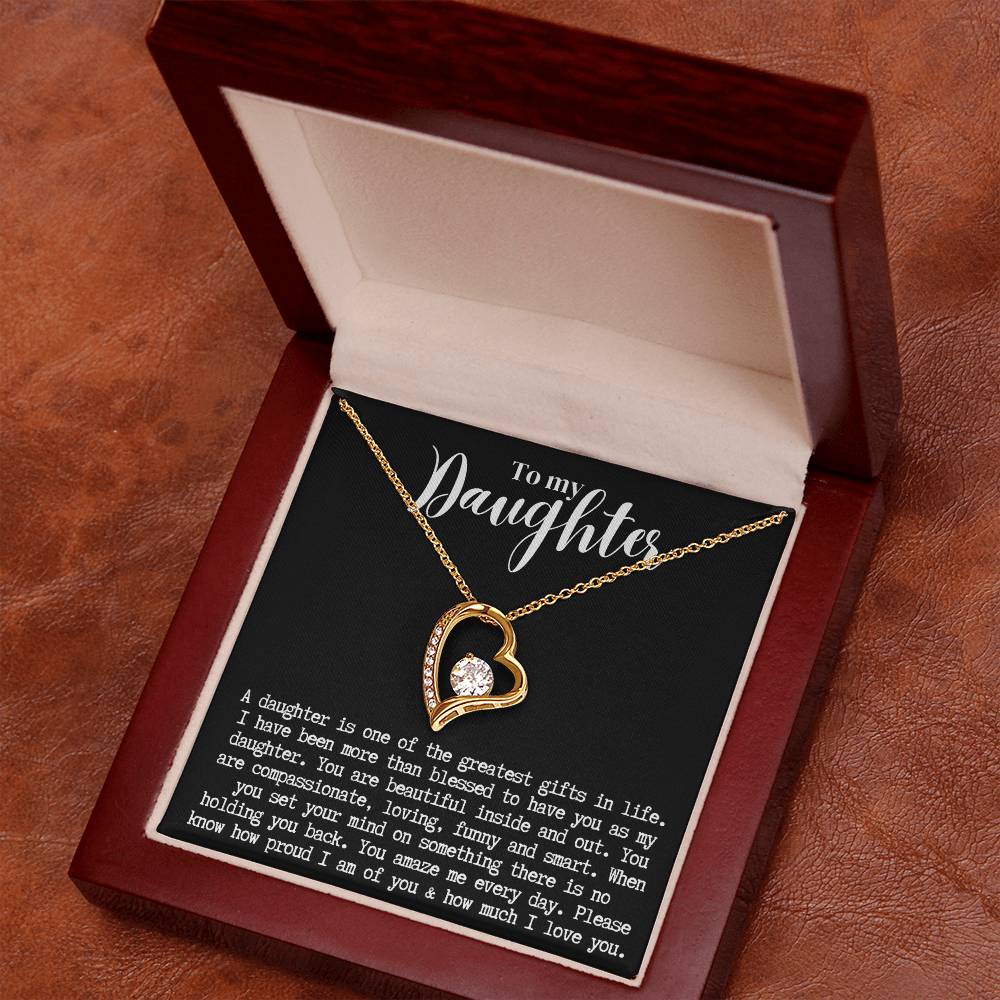 Daughter | Forever Love Necklace b/w