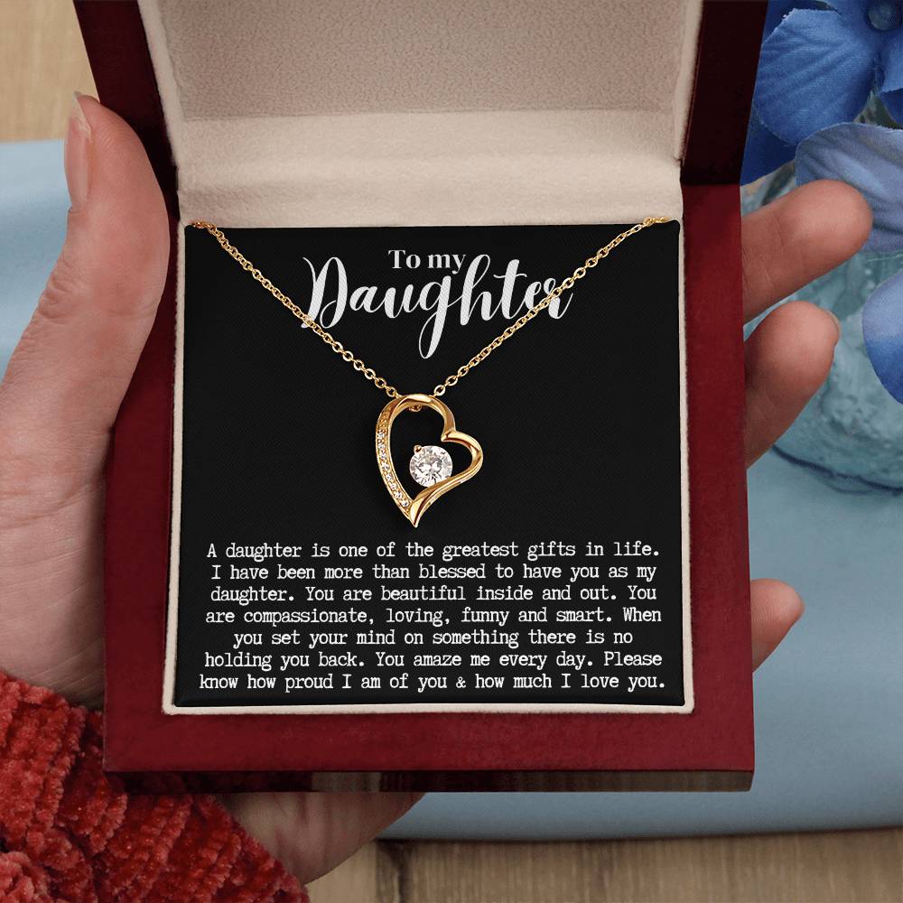 Daughter | Forever Love Necklace b/w