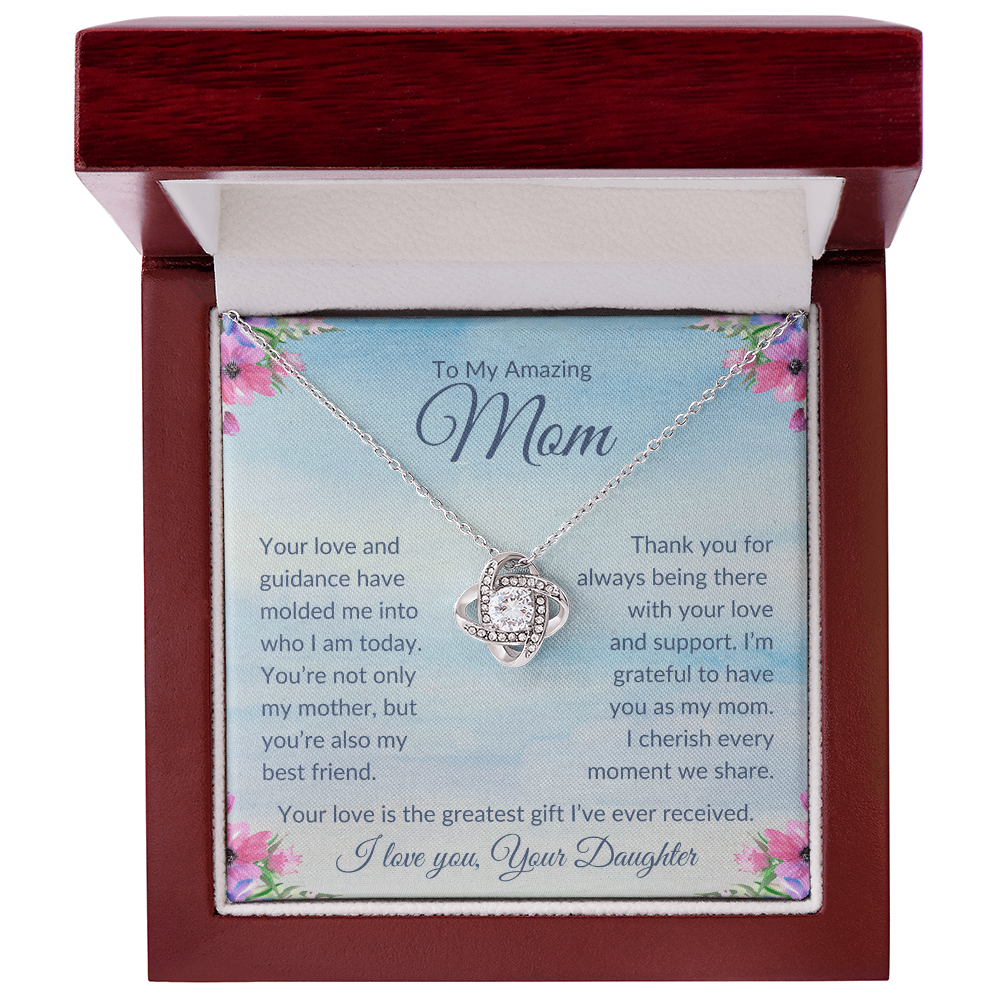 To My Amazing Mom | Love Knot Necklace