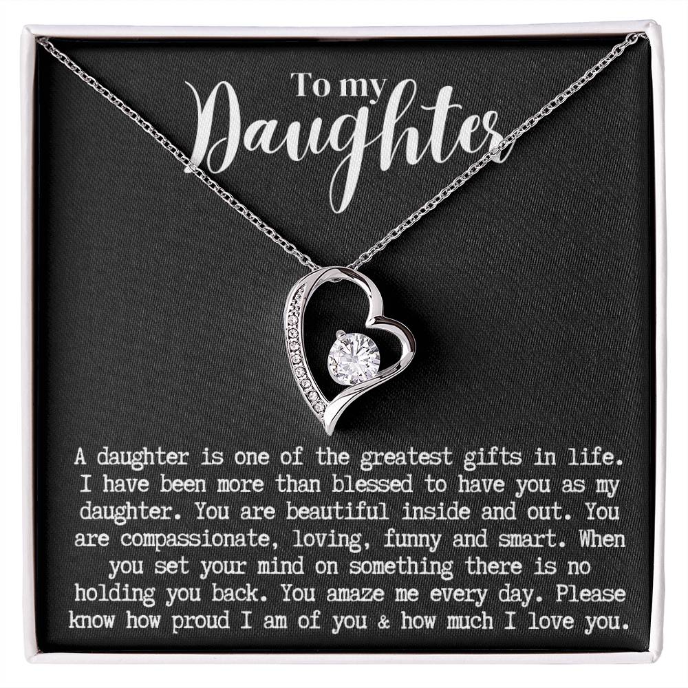 Daughter | Forever Love Necklace b/w