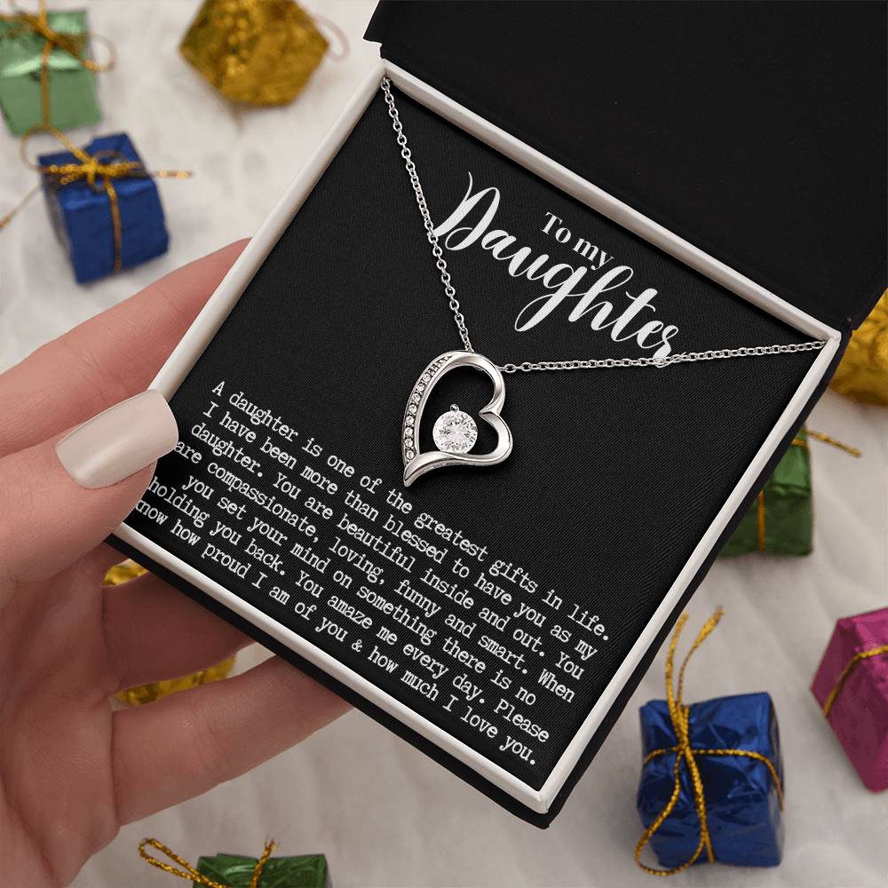Daughter | Forever Love Necklace b/w