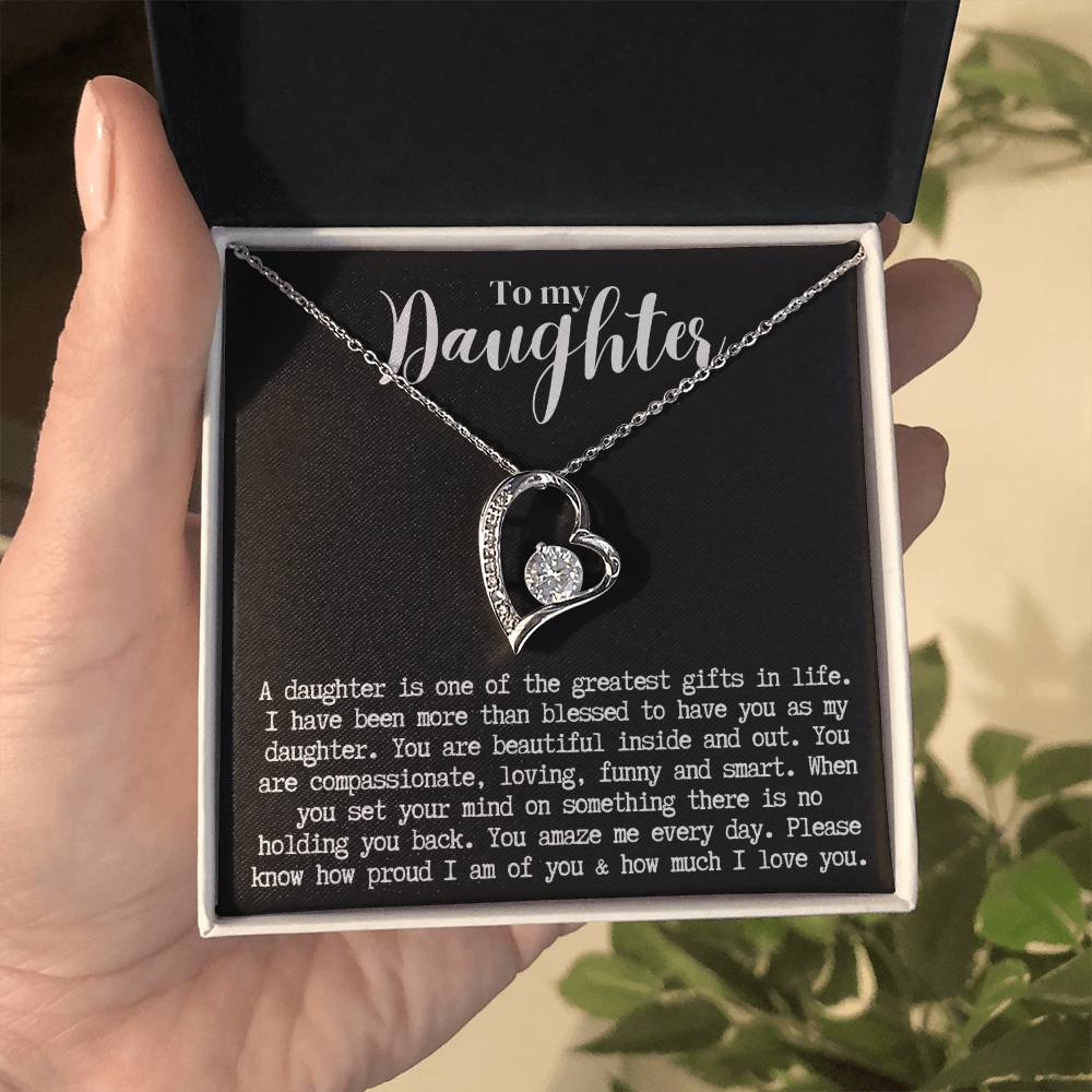 Daughter | Forever Love Necklace b/w