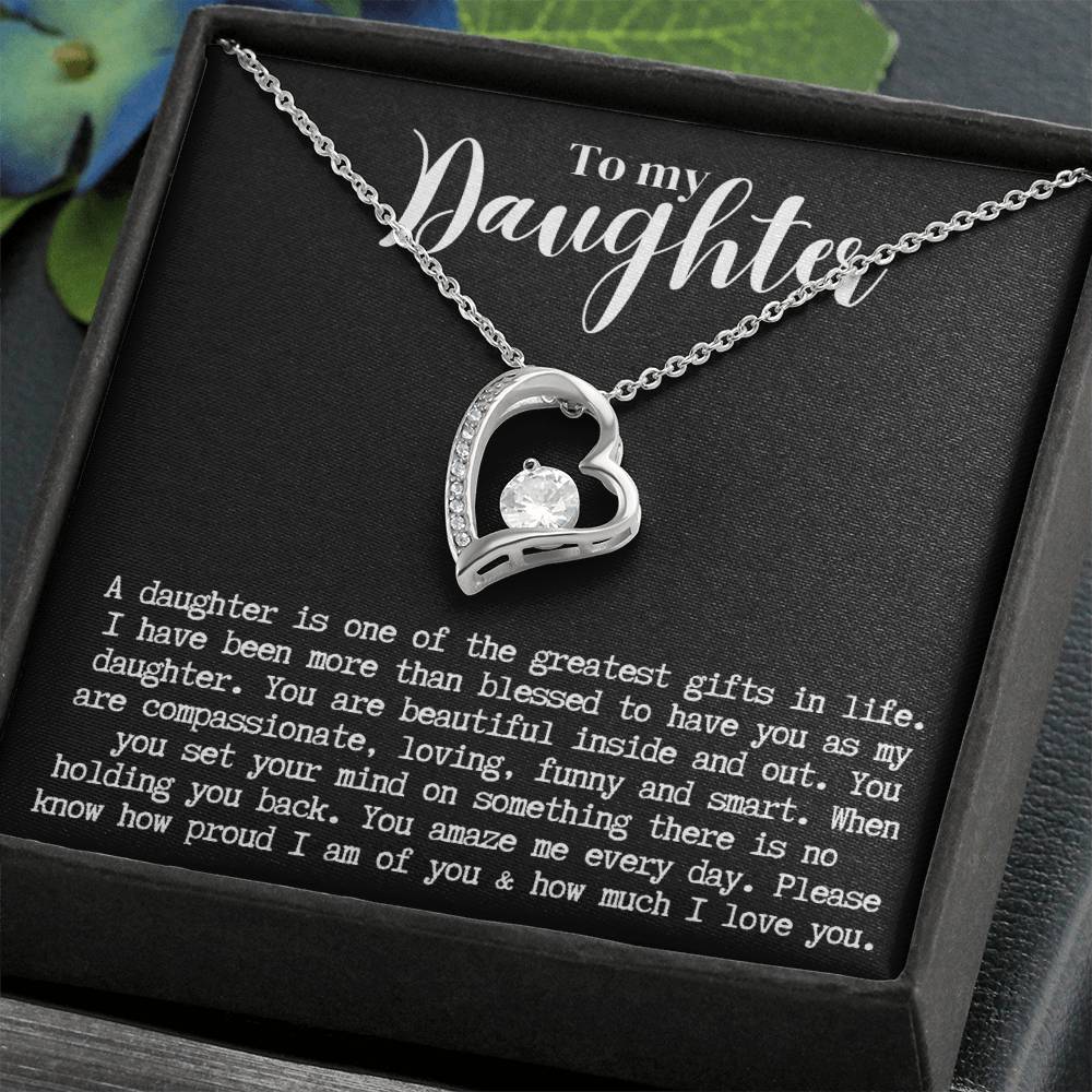 Daughter | Forever Love Necklace b/w