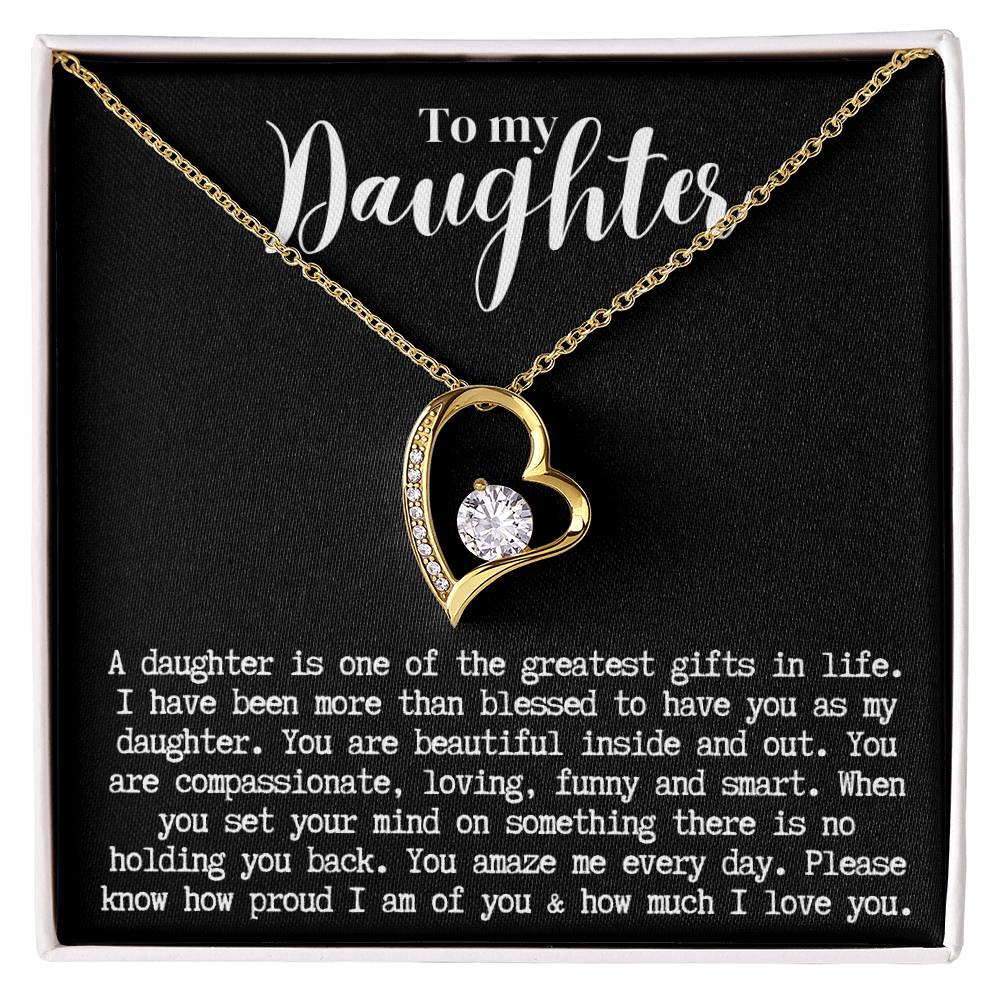 Daughter | Forever Love Necklace b/w