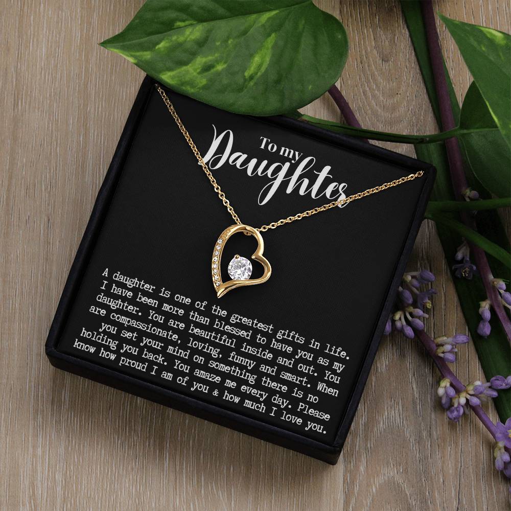 Daughter | Forever Love Necklace b/w