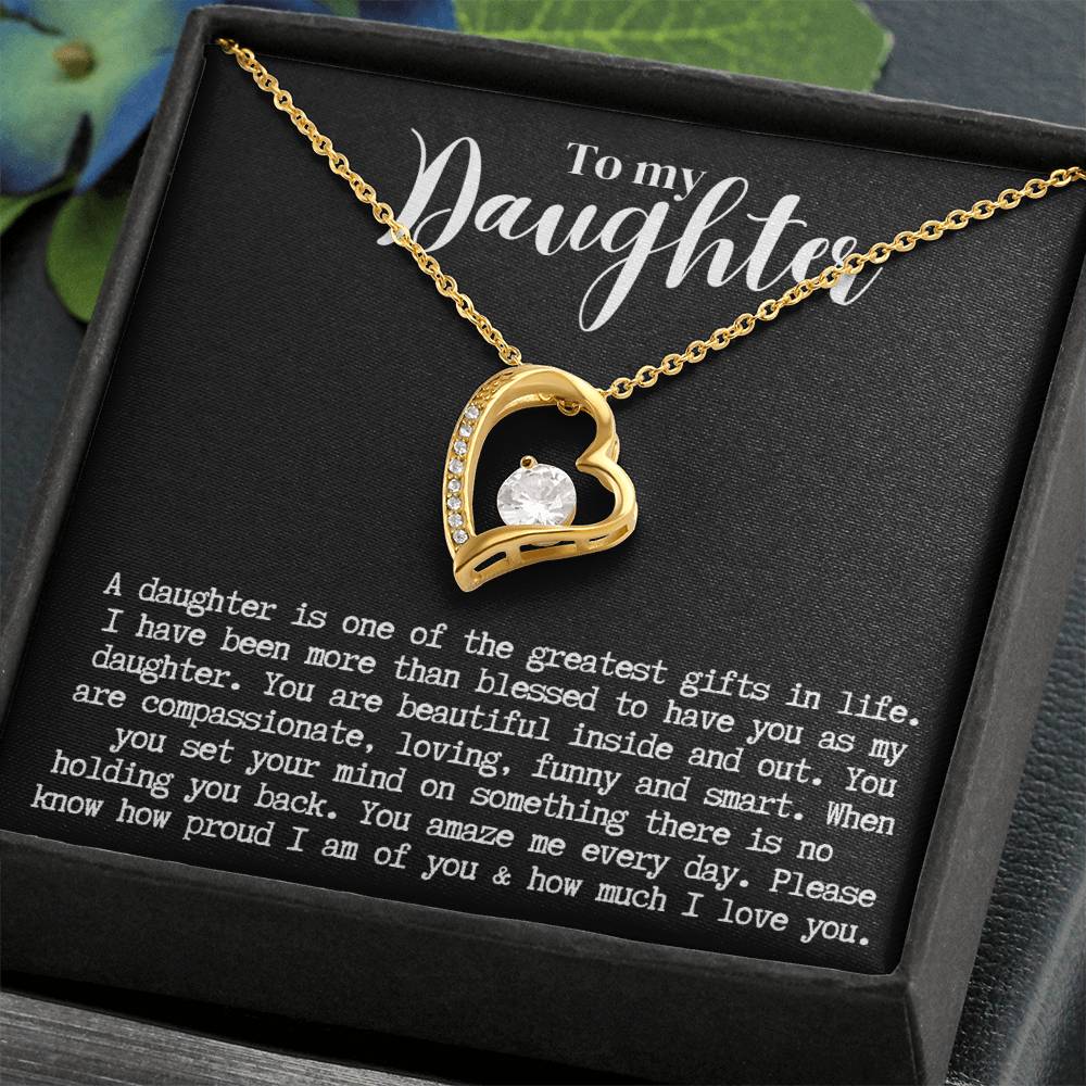 Daughter | Forever Love Necklace b/w
