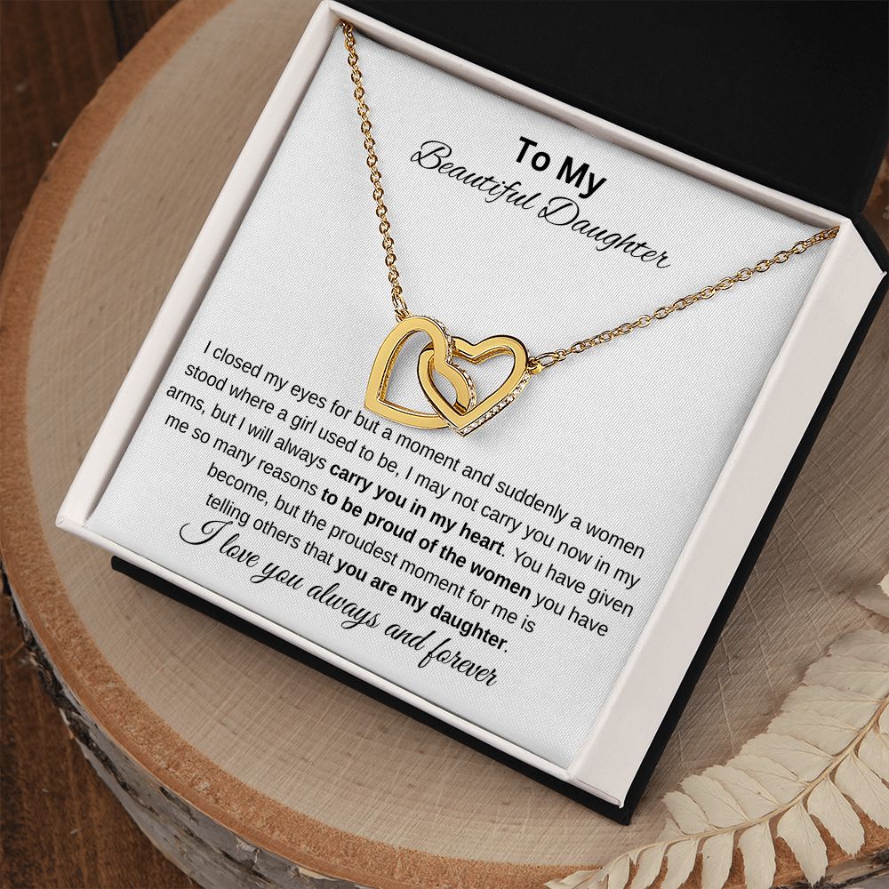 Beautiful Daughter | Interlocking Hearts