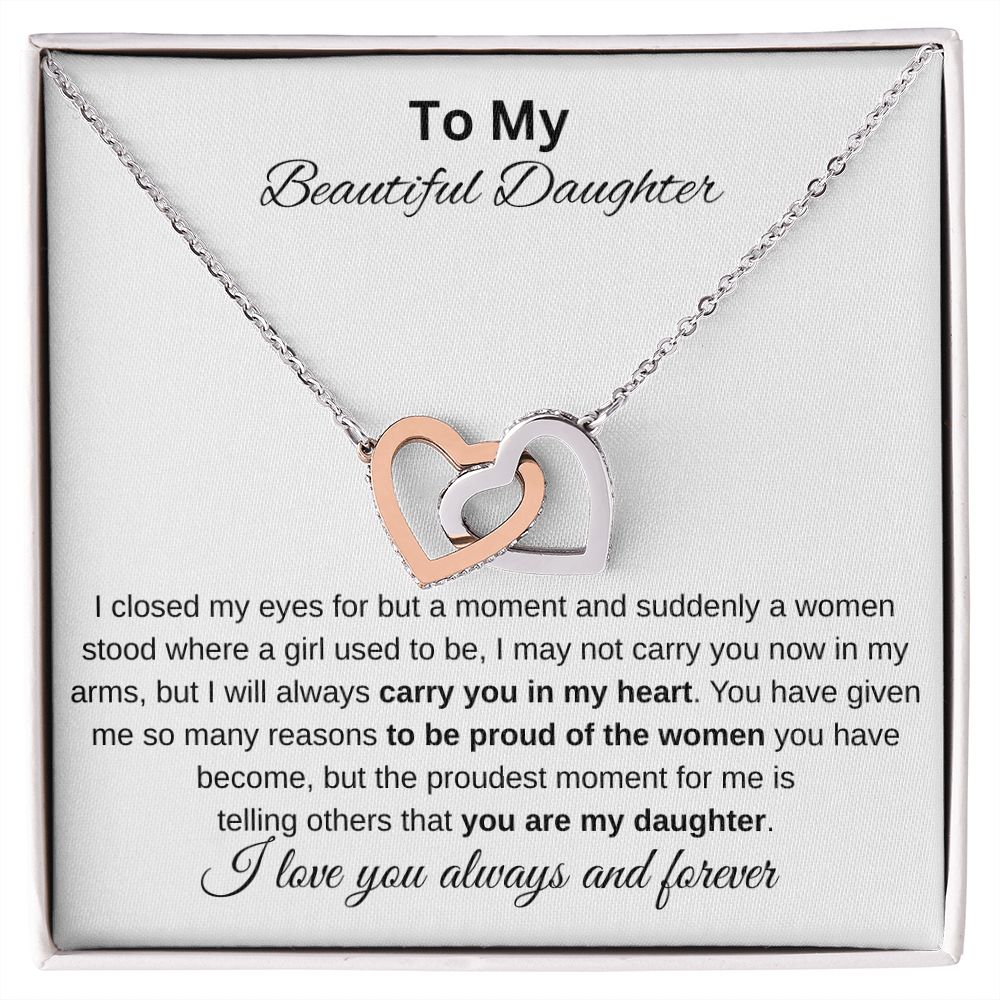 Beautiful Daughter | Interlocking Hearts