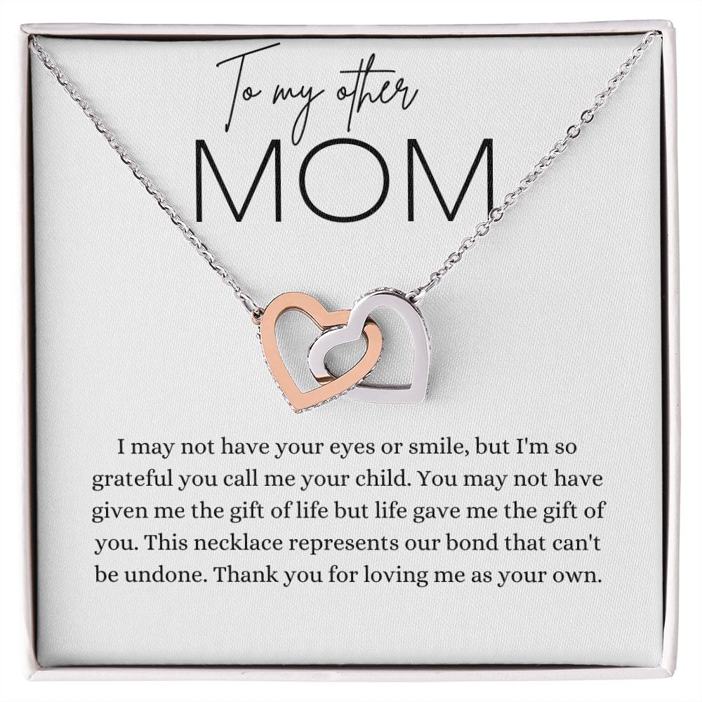 To My Other Mom | Interlocking Heart Necklace