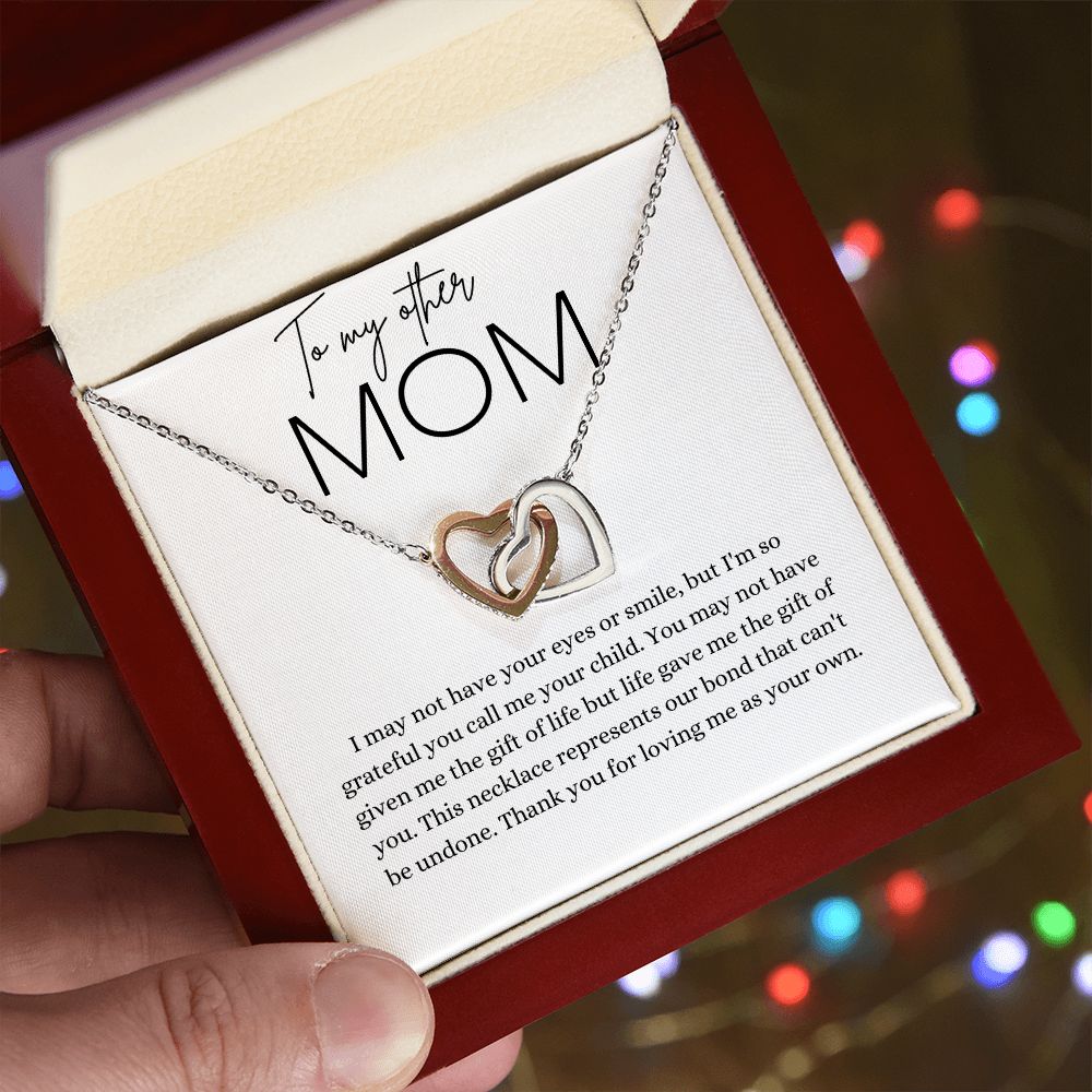To My Other Mom | Interlocking Heart Necklace