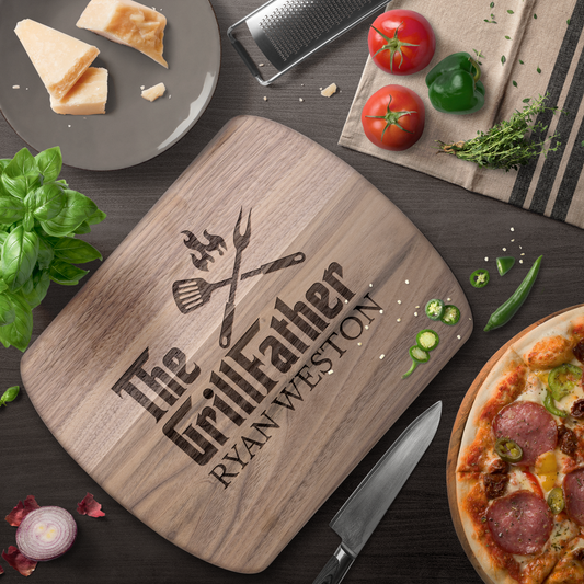 THE GRILLFATHER | Personalized Hardwood Cutting Board