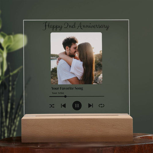 Anniversary song Acrylic Square Plaque