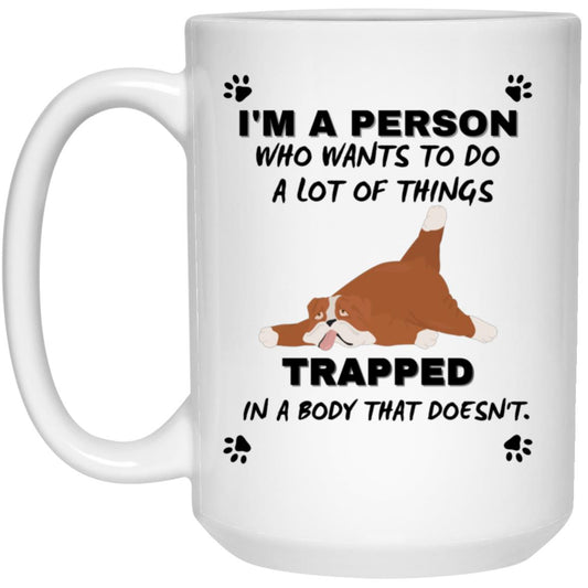 I'm a Peron 15 oz. White Mug - Dog