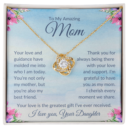 To My Amazing Mom | Love Knot Necklace