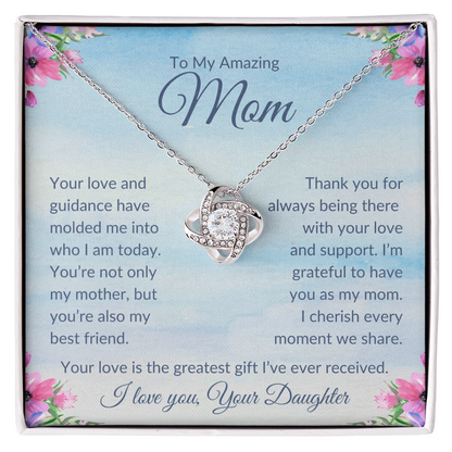 To My Amazing Mom | Love Knot Necklace