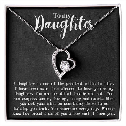 Daughter | Forever Love Necklace b/w