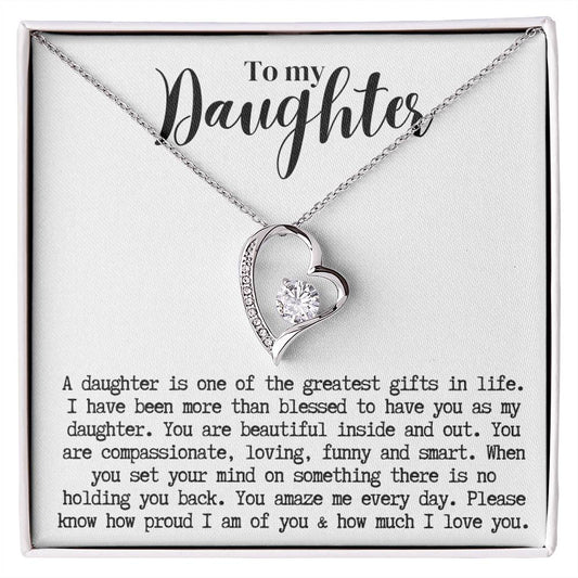 Daughter | Forever Love Necklace w/b