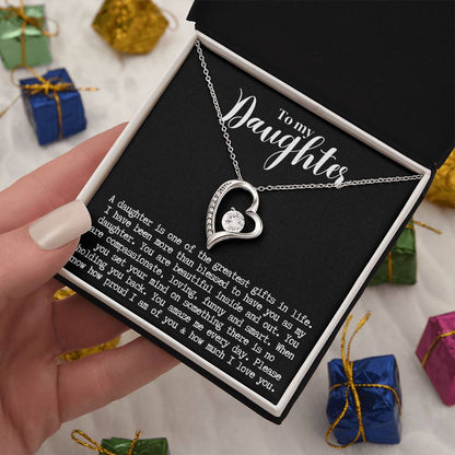 Daughter | Forever Love Necklace b/w
