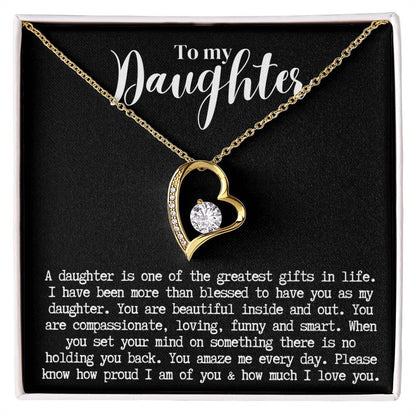 Daughter | Forever Love Necklace b/w