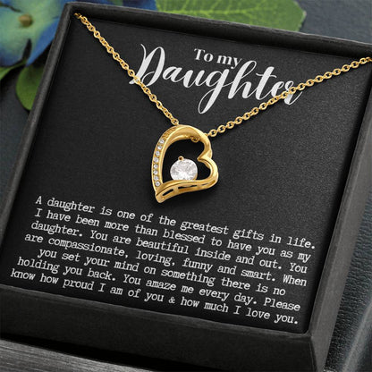 Daughter | Forever Love Necklace b/w
