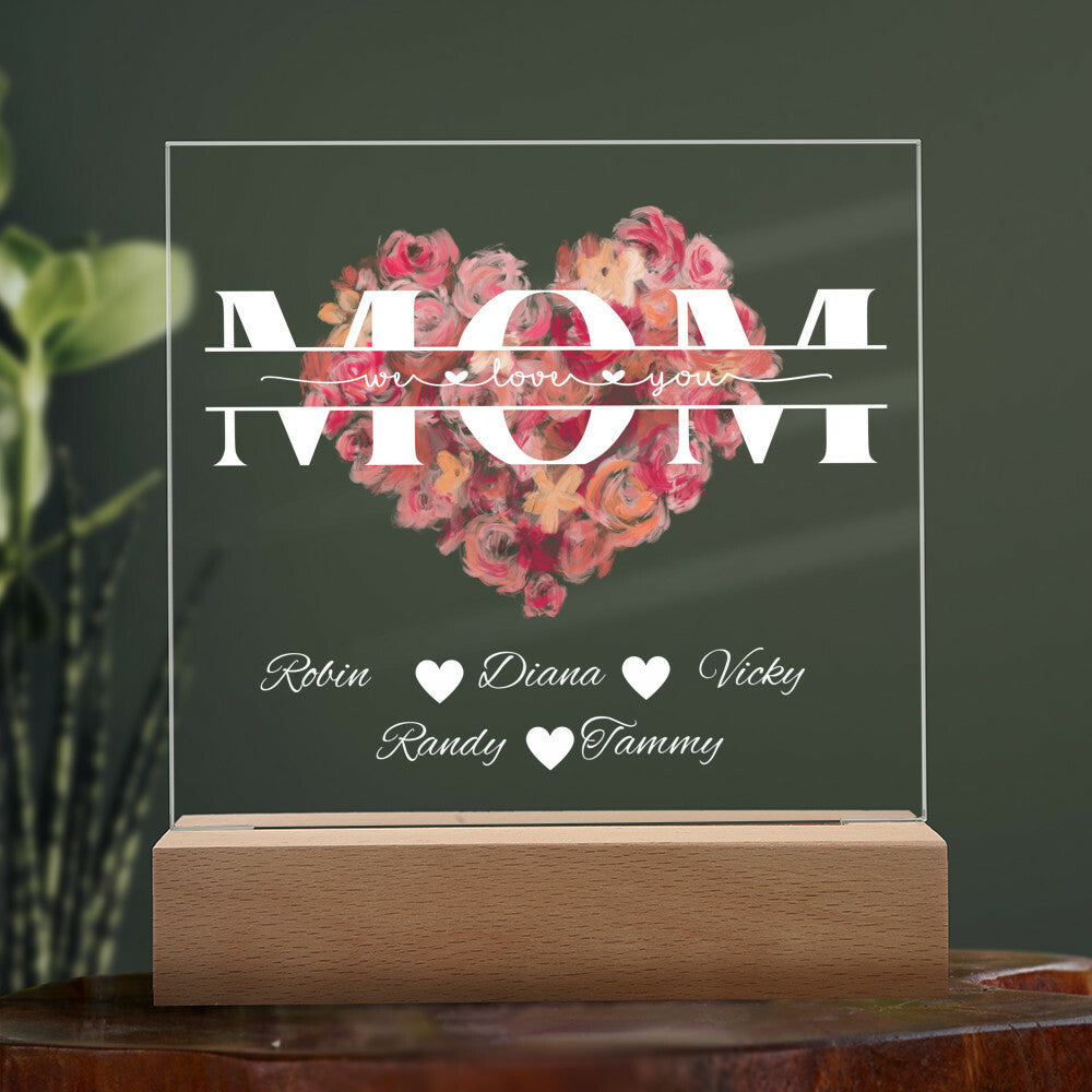 Mom Monogram Acrylic plaque