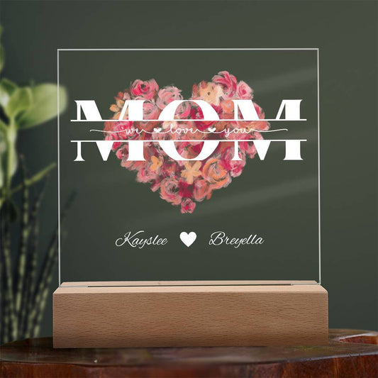 Mom Monogram Acrylic plaque