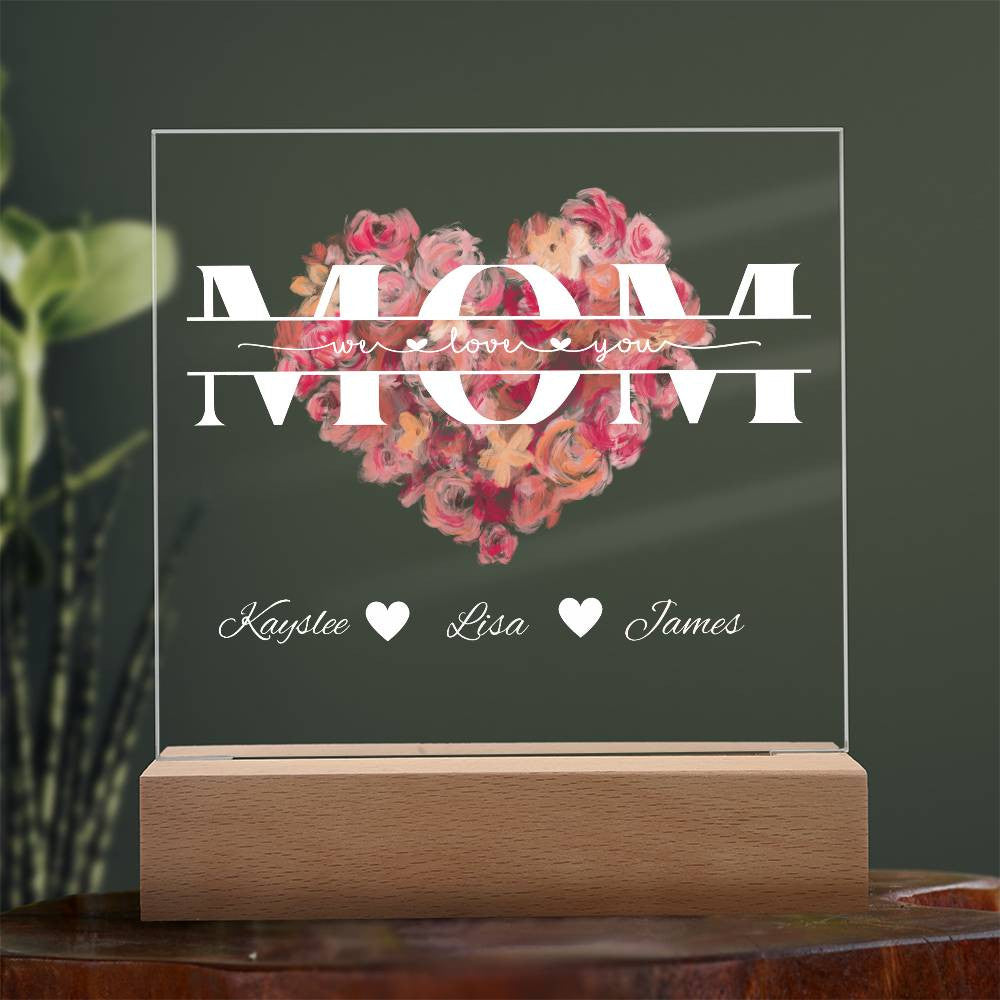 Mom Monogram Acrylic plaque