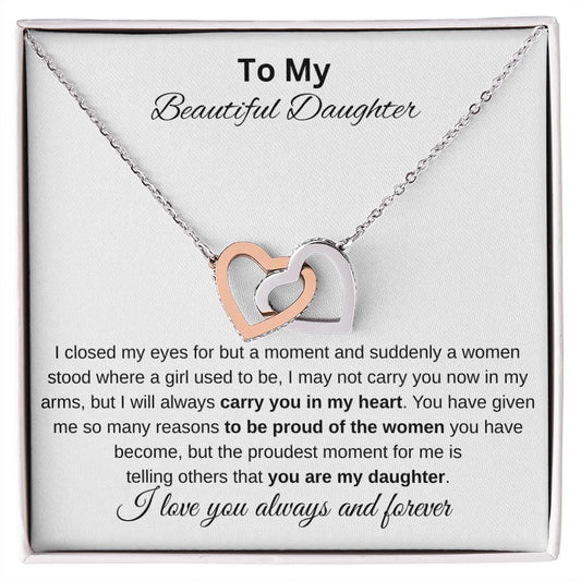 Beautiful Daughter | Interlocking Hearts