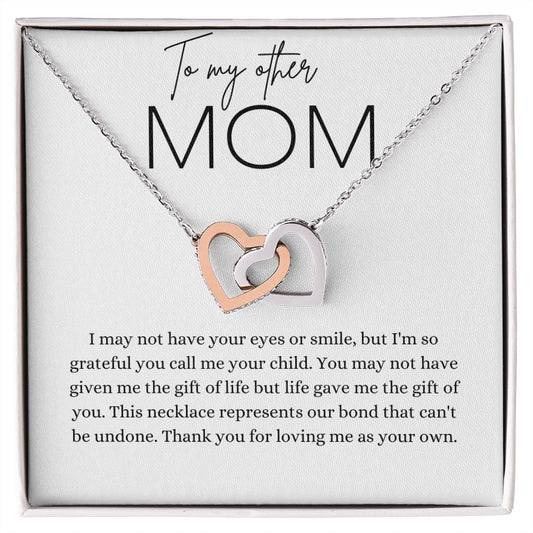 To My Other Mom | Interlocking Heart Necklace